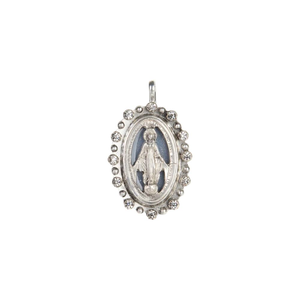 VIRGINS SAINTS & ANGELS VSA Milagrosa Medallion in Silver